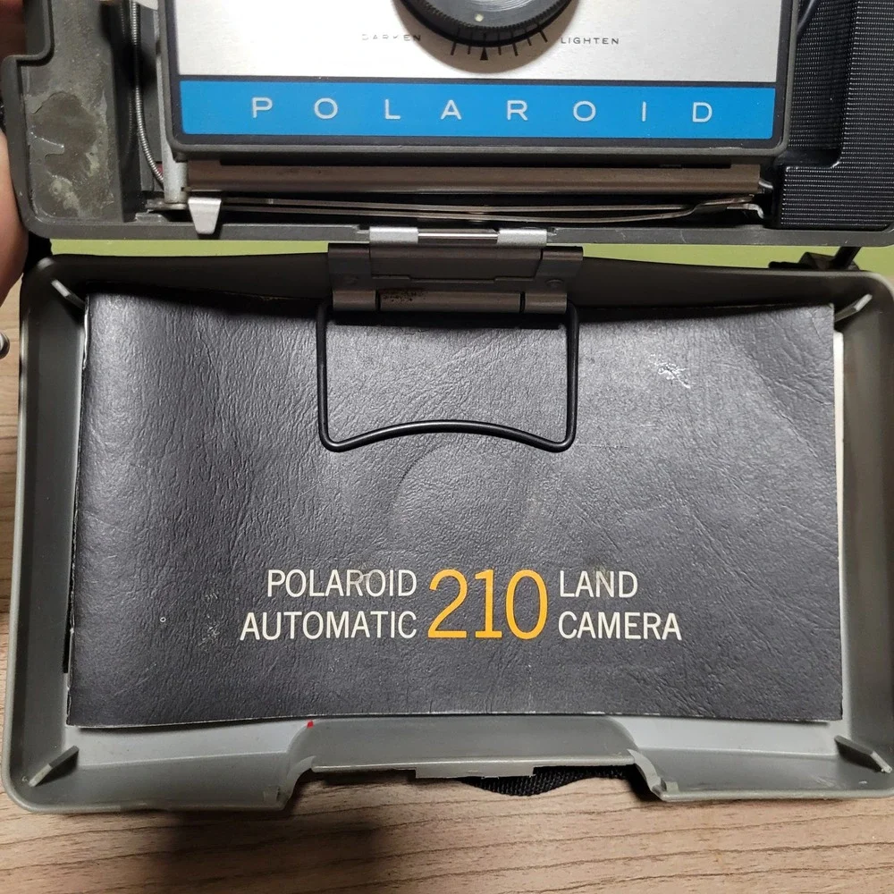 Polaroid Automatic 210 Land Camera Vintage Instant Film Folding Camera Flash